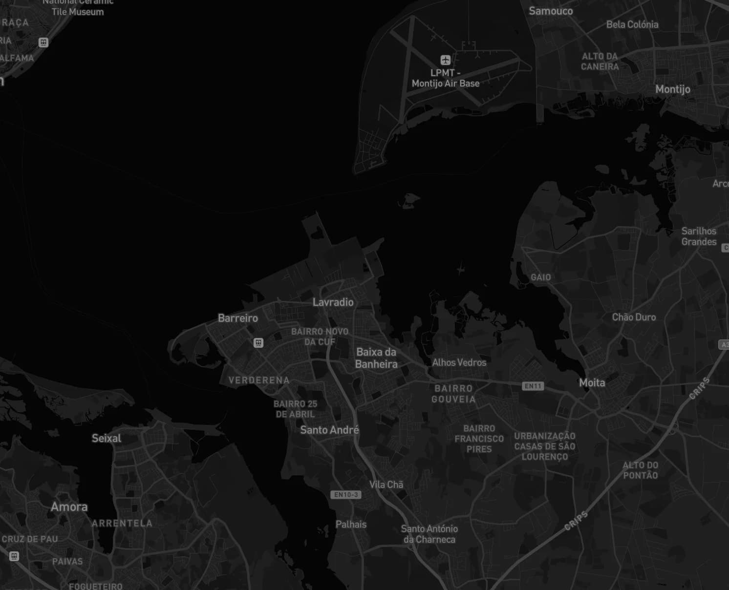 Lisbon - Oceanir geolocation coverage